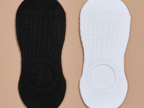 Следки Socks, черные/белые