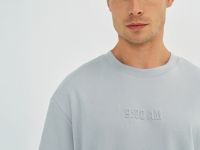 Футболка с объёмным принтом, Серый