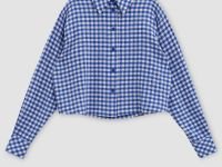 Рубашка свободного силуэта в клетку