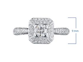 Кольцо из белого золота с бриллиантами э4701кц06210952