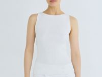 Майка в рубчик, Белый