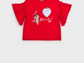 Фуфайка трикотажная для девочек (футболка)