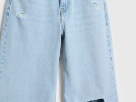 Прямые свободные джинсы, Голубой