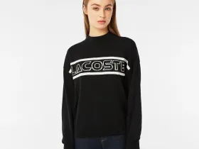Женский свитер Lacoste с глубоким v-образным вырезом