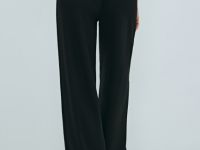 Трикотажные прямые брюки, Черный