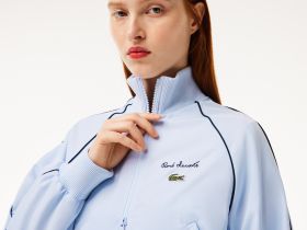 Женская короткая спортивная куртка Lacoste свободного кроя