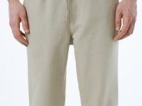 Брюки изо льна, Бежевый