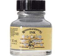 ?Тушь Winsor&Newton 30 мл Серебро