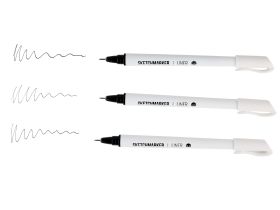 Набор ручек капиллярных SKETCHMARKER 3шт (0.05, 0.2, 0.5мм) черные NEW