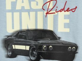 Футболка со светящимся в темноте принтом для мальчиков, Голубой