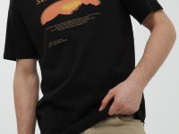 Футболка из хлопка с принтом