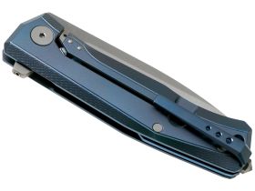 Складной нож LionSteel MT01 BL, сталь M390, рукоять Blue titanium