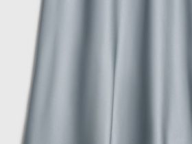 Атласная юбка миди А-силуэта, Серый