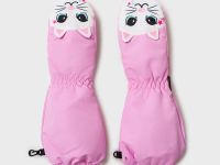 Варежки текстильные для девочек