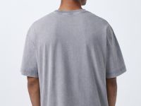Футболка с эффектом стирки, Серый
