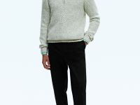 Рубашка из хлопка с отложным воротником