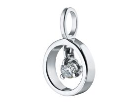 Подвеска из серебра с бриллиантом э0601пд05170900
