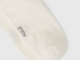 Высокие носки в рубчик, Белый