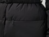 Стеганое утепленное пальто с капюшоном