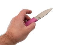 Нож Колибри, сталь N690, рукоять G10 розовая