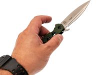 Складной нож НОКС Оса, сталь D2, рукоять G10, зеленый