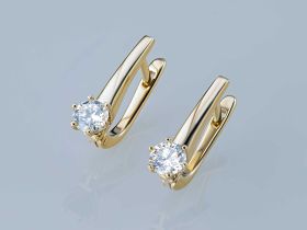 Серьги из желтого золота э0312сг03220202