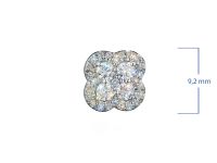 Пусеты из белого золота с бриллиантами э4701пс08190590