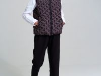 Жилет текстильный с полиуретановым покрытием для девочек