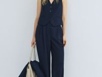 Классический жилет, Синий