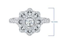 Классическое кольцо из белого золота э4712кц04210917_white