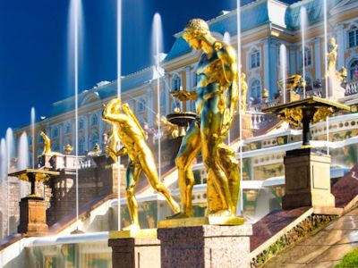 В ПЕТЕРГОФ ИЗ ПЕТЕРБУРГА: БОЛЬШОЙ ДВОРЕЦ, 200 ФОНТАНОВ