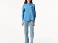 Женская джинсовая рубашка Lacoste OVERSIZED