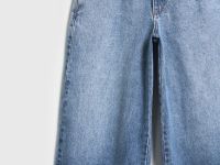 Широкие джинсы с ремнём, Синий