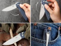 Нож складной Firebird FH926-GY, сталь D2, рукоять G10, серый