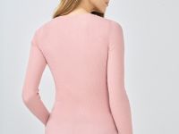 Приталенный джемпер с люрексом, Розовый