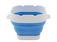 Стакан для воды "Белые ночи" складной, диаметр 9,8 см, высота 8 см, синий