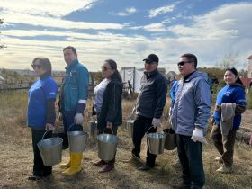 Якутяне высадили 600 сосен для геоглифа «Победа-80»