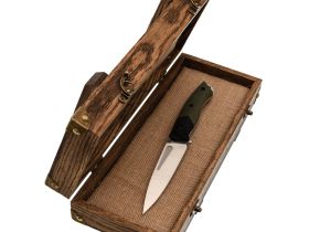 Шкатулка для ножа Милитари, дуб