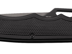 Складной нож CRKT 7050 Septimo, сталь 8Cr13MoV Black Oxide Finish Combo Edge, рукоять алюминий/резиновые вставки