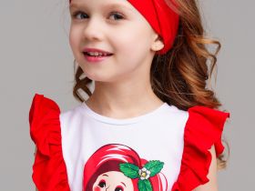 Косынка трикотажная для девочек, 2 шт в комплекте