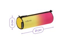 Пенал 1 отделение Berlingo "Radiance" 210*60 мм, полиэстер, желтый