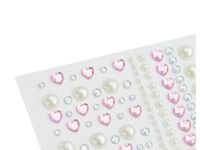 Наклейки-стразы MESHU "Pink shine", 16*10,5 см