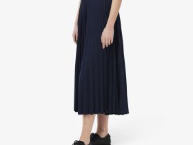 Длинная плиссированная юбка Lacoste с эластичной талией