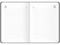 Ежедневник недатированный, кожзам OfficeSpace "Elastic band" A5 136 л, бежевый