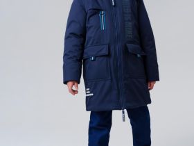 Пальто текстильное с полиуретановым покрытием для мальчиков