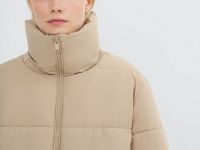 Утеплённая куртка, Бежевый