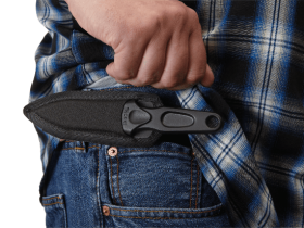 Нож с фиксированным клинком CRKT Sting, сталь 1055 Carbon Steel, рукоять карбон