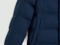 Утепленное пальто с воротником-стойкой