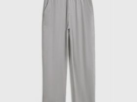 Брюки Baggy из искусственной замши, Серый