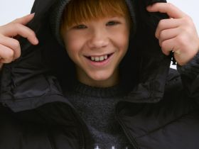 Утеплённая куртка для мальчиков, Черный